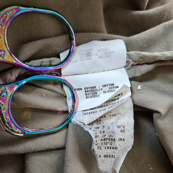 Persona by Marina Rinaldi khaki SS button down pockets shirt midi dress 29/US20 - Picture 16 of 16